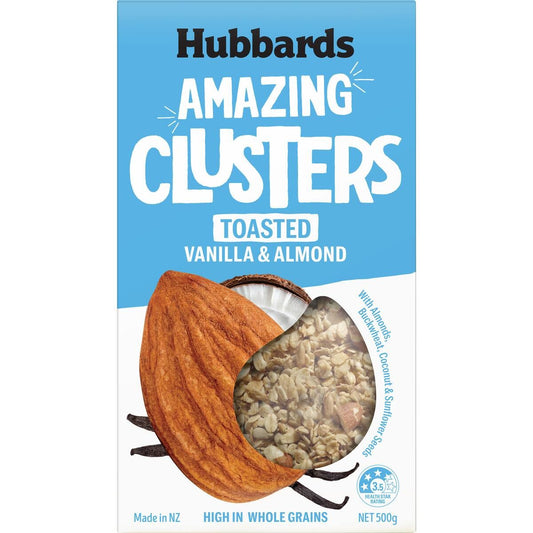 Hubbards Amazing Clusters Vanilla & Almond 500g