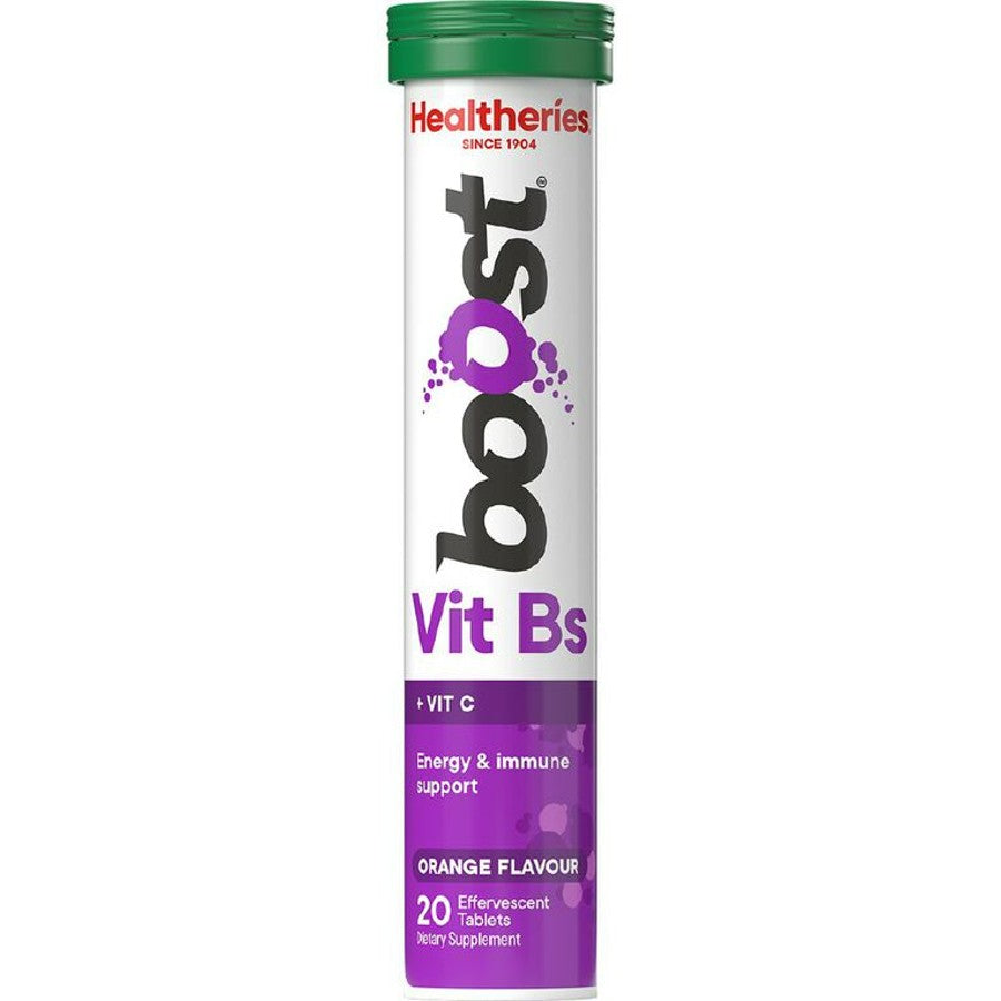 Healtheries Boost Effervescent Vit Bs Orange 20pk