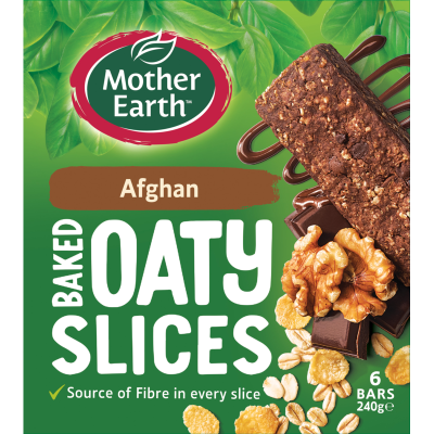 Mother Earth Afghan Baked Oaty Slices 240g