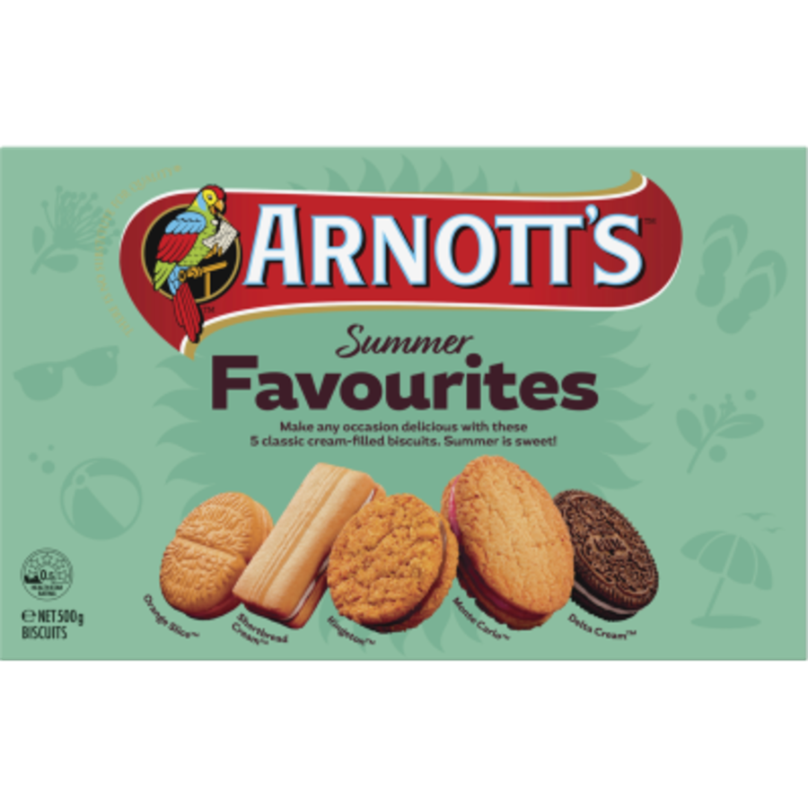 Arnott's Summer Favourites Biscuits 500g