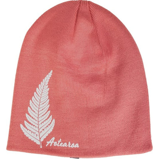 Beanie Aotearoa Fern Dusty Pink