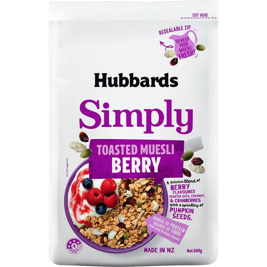 Hubbards Simply Toasted Muesli Berry 500g