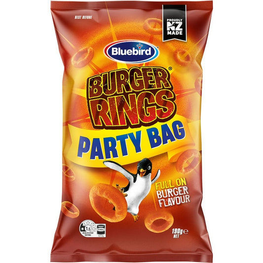 Bluebird Burger Rings Party Pack 190g