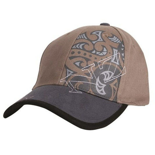 Cap Brushed NZ & Maori Design Grey