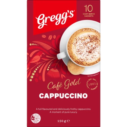Gregg's Cafe Gold Cappuccino Sachets