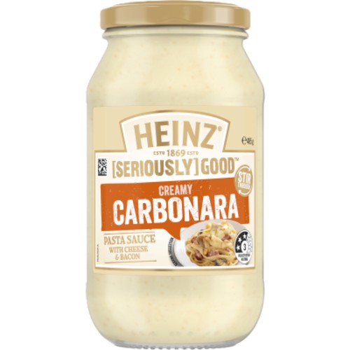 Heinz Seriously Good Carbonara Pasta Sauce 485g