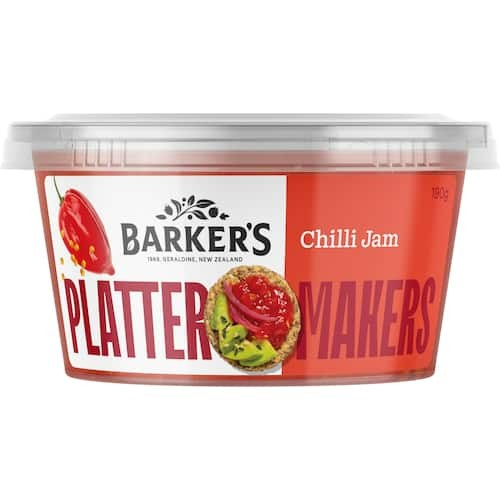 Barker's Platter Makers Chilli Jam 190g