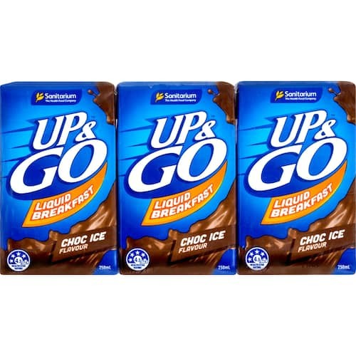Sanitarium Up & Go Breakfast Drink Choc Ice 250ml 3pk