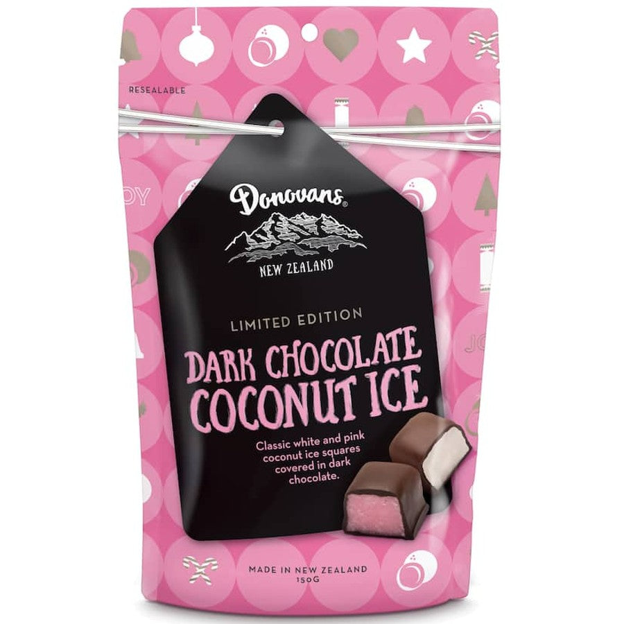 Donovans Dark Chocolate Coconut Ice 150g