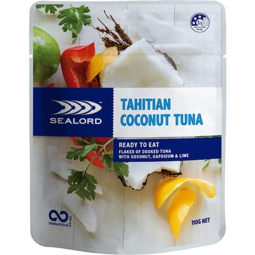 Sealord Tuna Pockets Tahitian Coconut Curry 110g