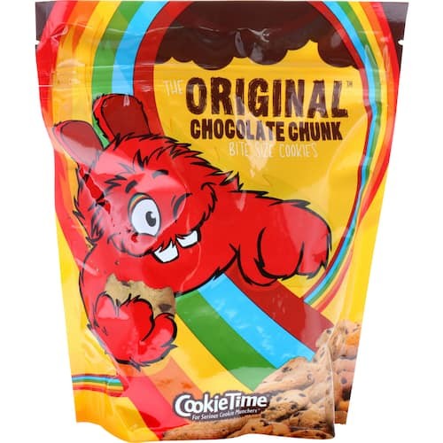 Cookie Time Original Chocolate Chunk Cookie Bites in a resealable bag from New Zealand
