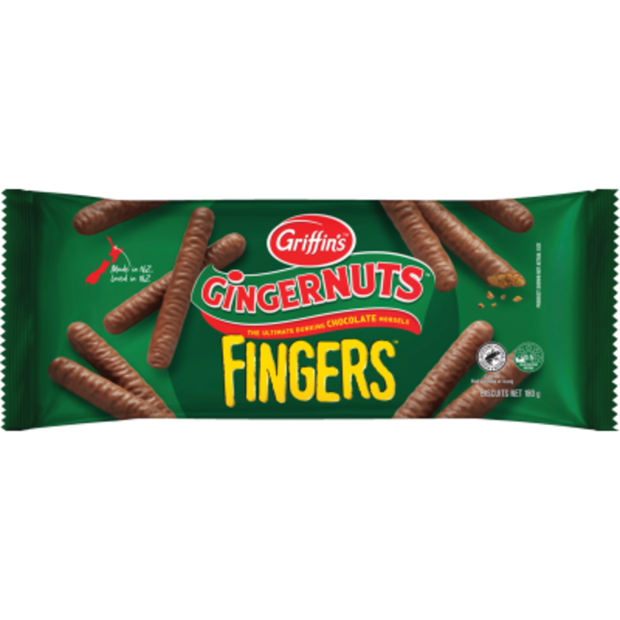 Griffins Gingernuts Chocolate Fingers 180g