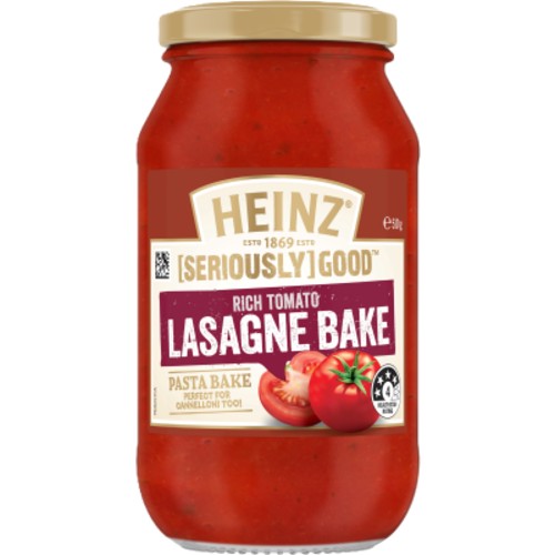 Heinz Seriously Good Tomato Lasagna Pasta Bake Sauce 510g