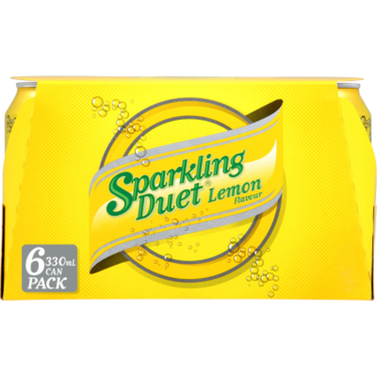 Schweppes Sparkling Duet Lemon Cans 6pk