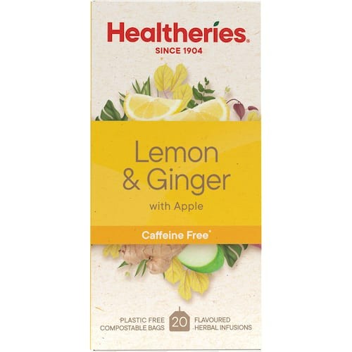 Healtheries Lemon & Ginger Tea 20pk