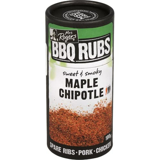 Mrs Rogers BBQ Rub Maple Chipotle 100g