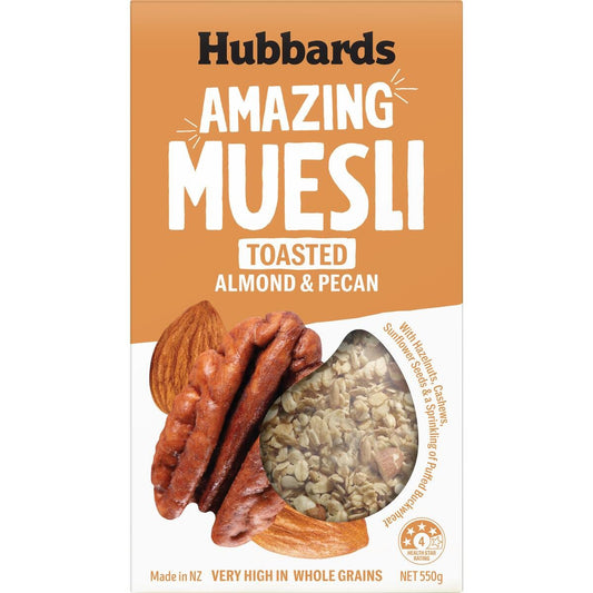 Hubbards Amazing Muesli Toasted Almond & Pecan 550g