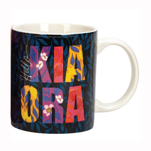 Coffee Mug Kia Ora Florals