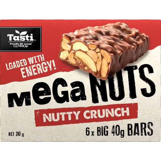 Tasti Mega Nuts Nut Bars Nutty Crunch 240g