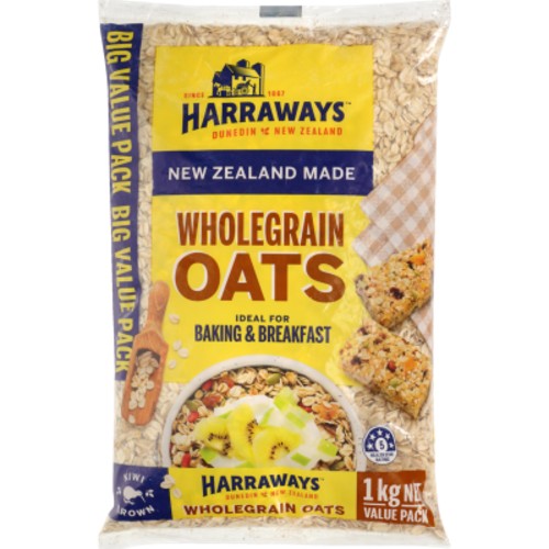 Harraways Wholegrain Oats 1kg