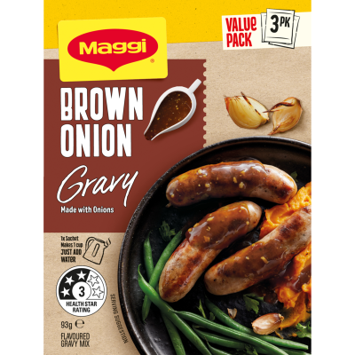 Maggi Gravy Mix Brown Onion 3pk