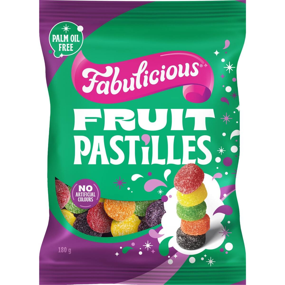 RJs Fabulicious Fruit Pastilles 180g