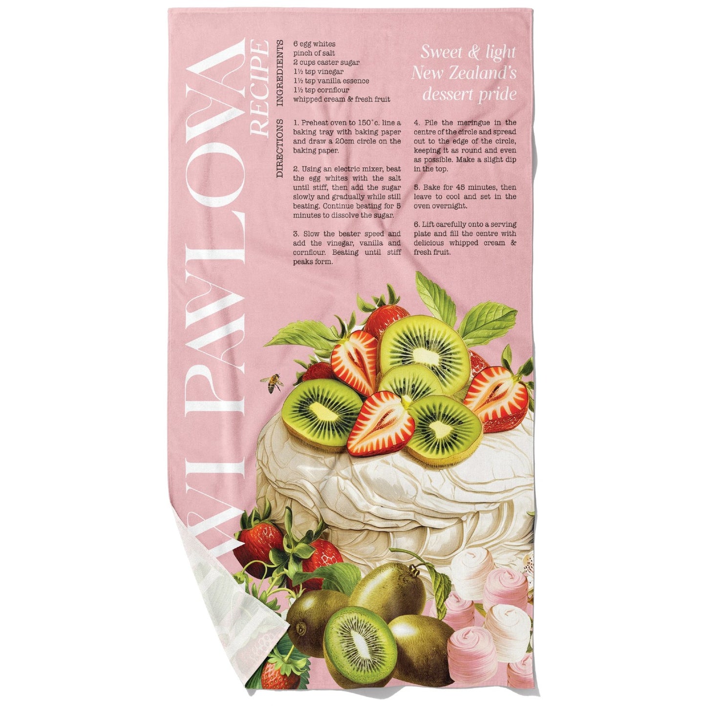 Tea Towel Pavlova Recipe