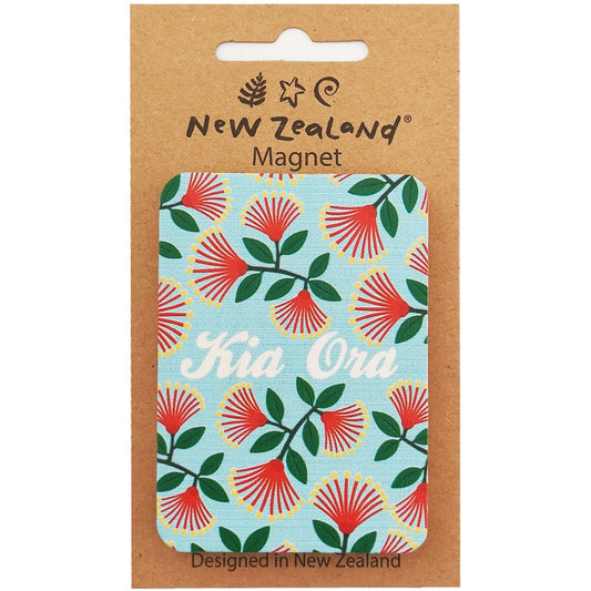 Magnet Wooden Kia Ora Pōhutukawa
