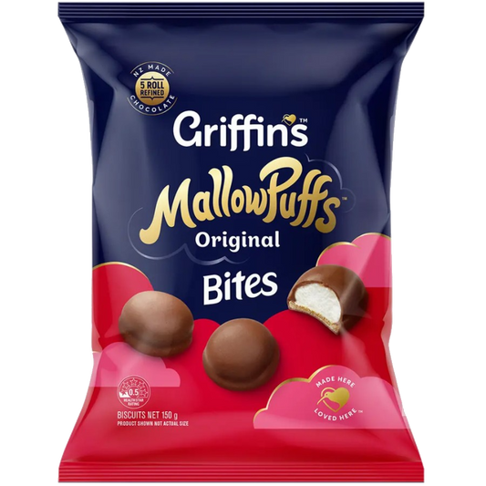 Griffins Mallowpuffs Chocolate Biscuits Bites 150g