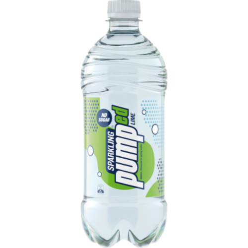 Pumped Lime Flavoured Sparkling Water in a 650ml bottle