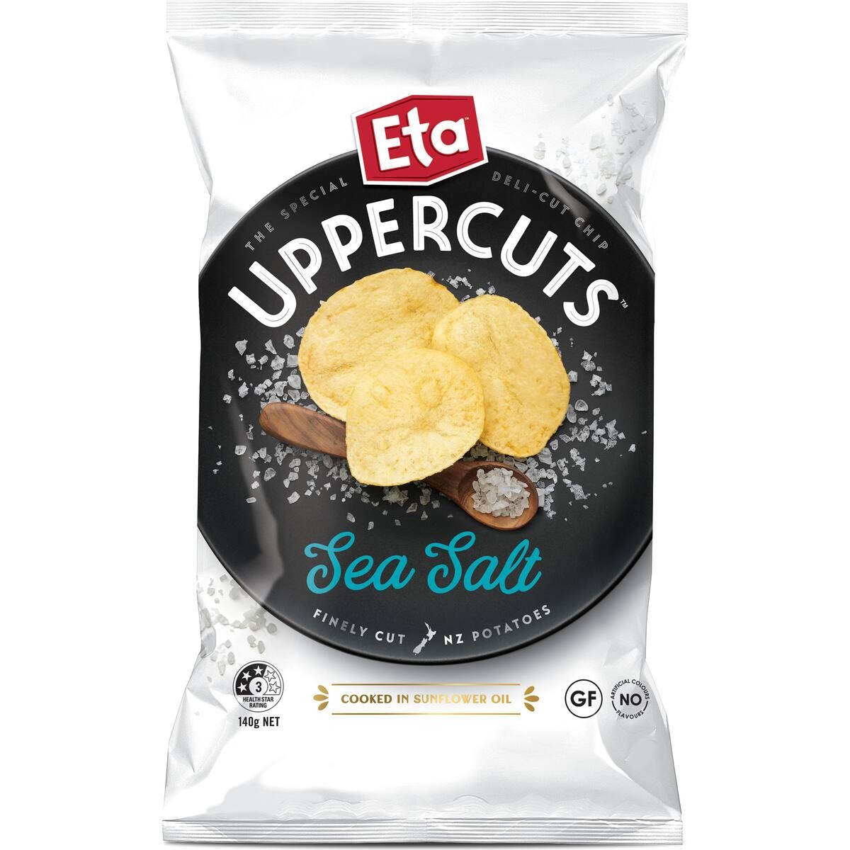 Eta Upper Cuts Chips Sea Salt 140g