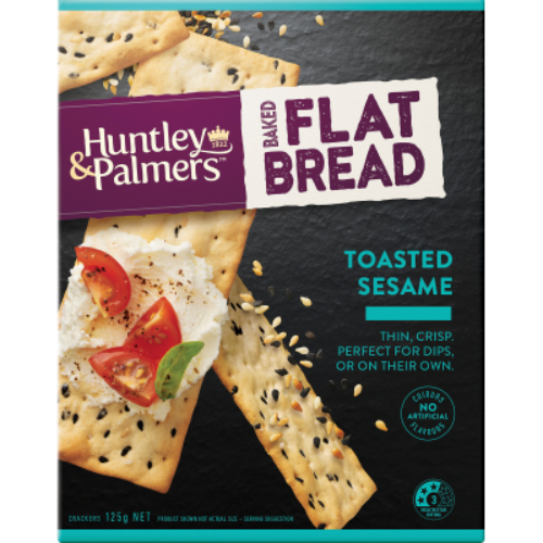 Huntley & Palmers Flat Bread Toasted Sesame 125g