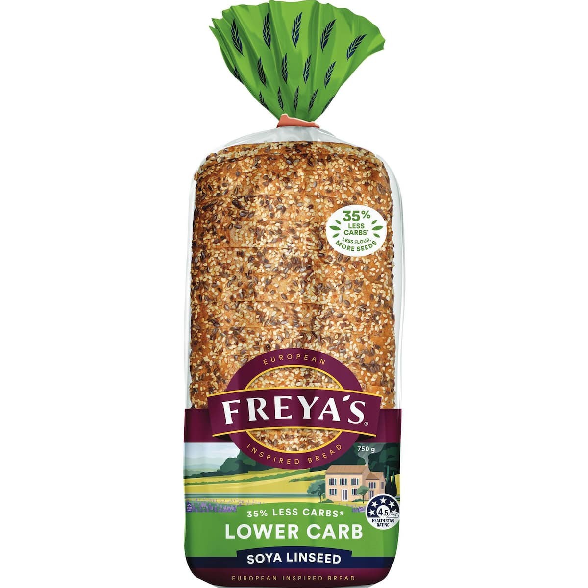 Freyas Lower Carb Soy & Linseed Bread 750g