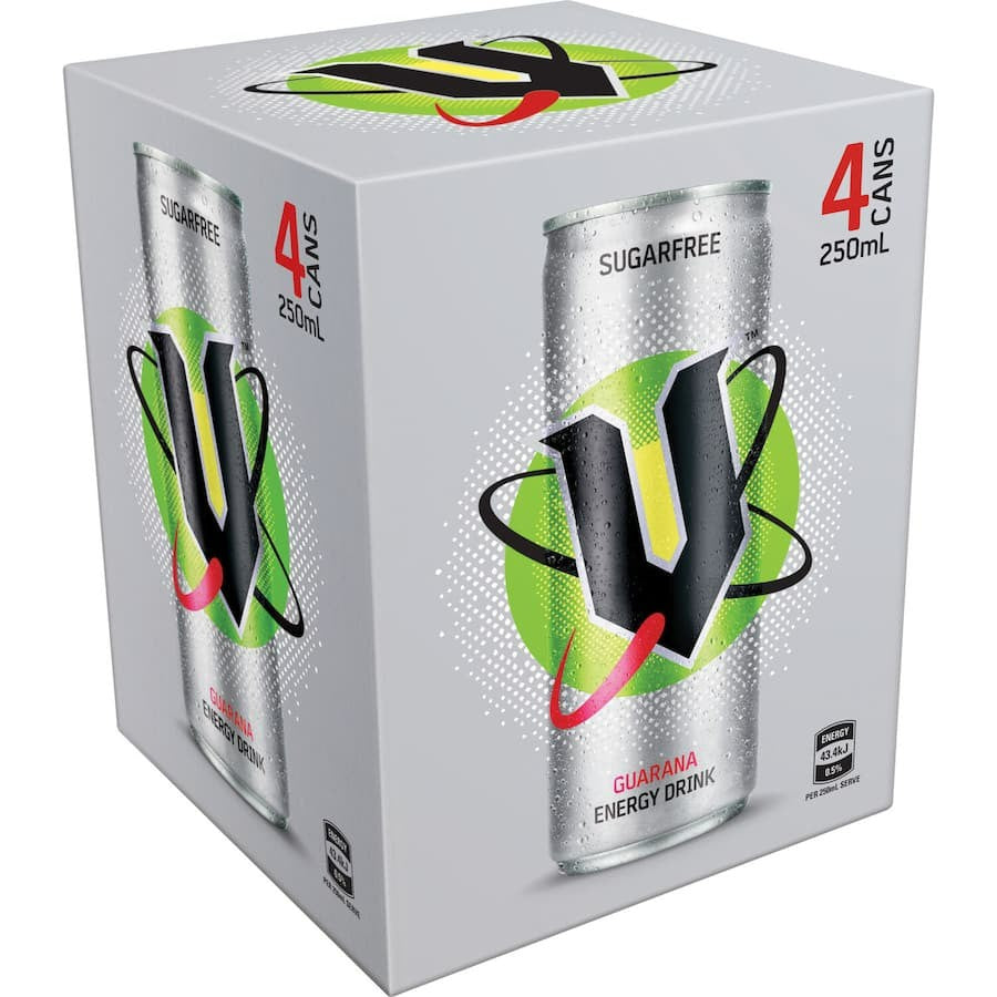 V Vitalise Energy Drink Sugar Free 4 Pack