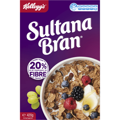 Kellogg's Sultana Bran Breakfast Cereal 420g