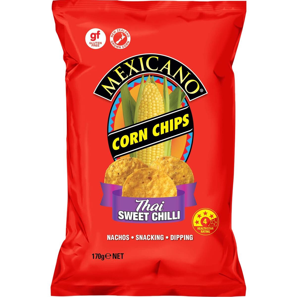 Mexicano Corn Chips Thai Sweet Chilli 170g
