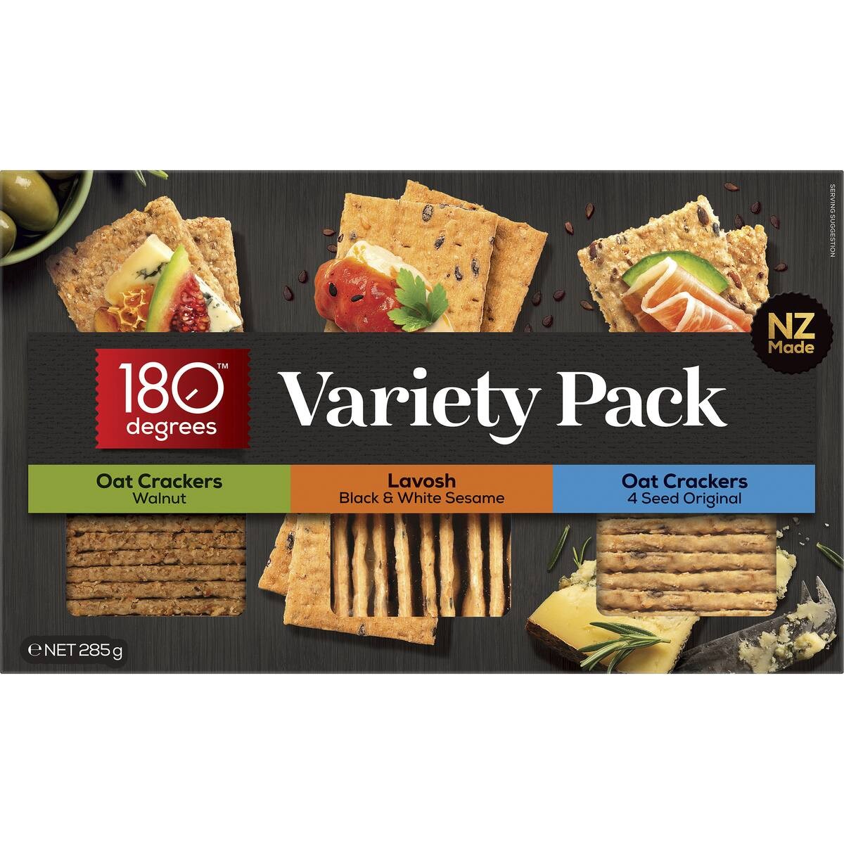 180 Degrees Crackers Premium Variety Pack 285g