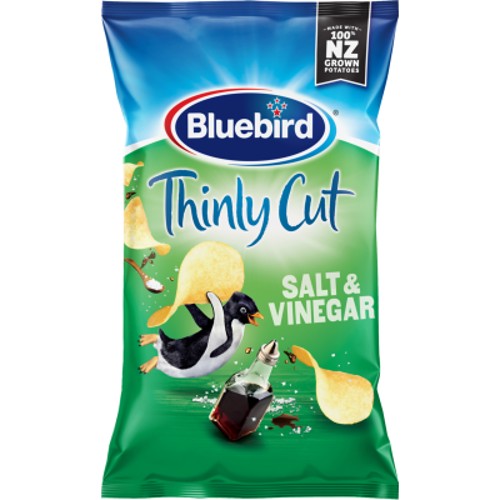 Bluebird Thin Cut Potato Chips Salt & Vinegar 150g
