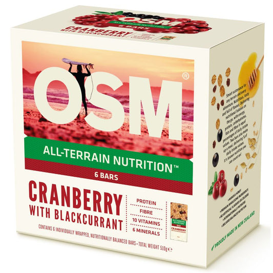 One Square Meal Muesli Bars Cranberry Blackcurrant 495g 6pk