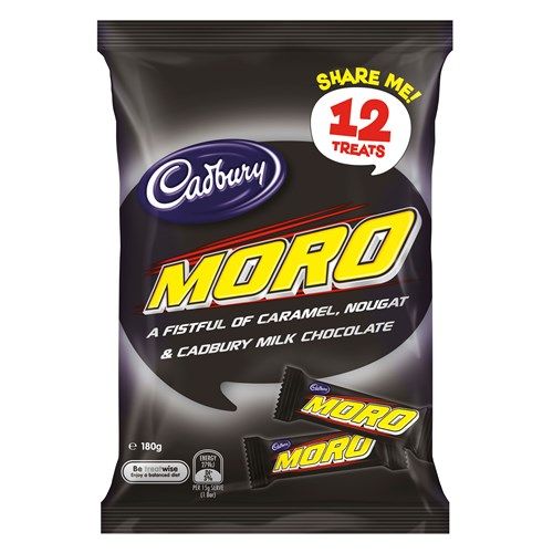 Cadbury Chocolate Bar Treat Size Moro 12pk 180g