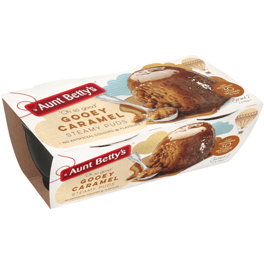 Aunt Bettys Steamed Pudding Gooey Caramel 2 X 95G