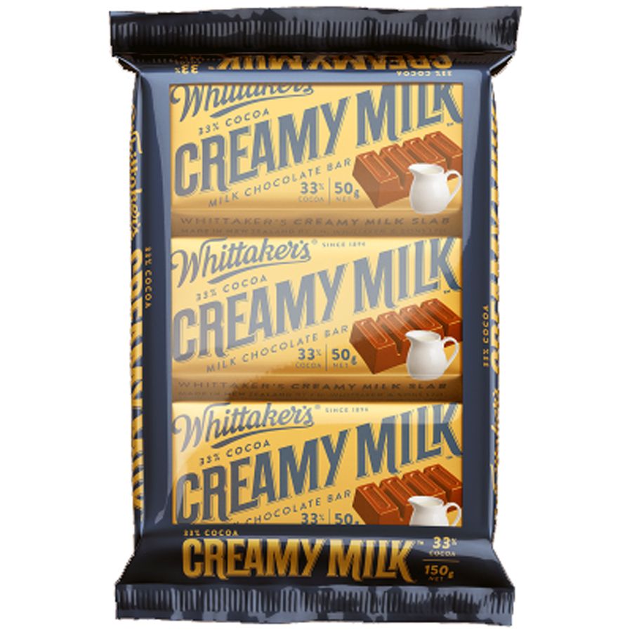 Whittakers 3 Pack Creamy Milk Slab