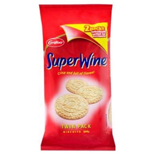 Griffins Wine Biscuits Superwine Twin Pack 500g