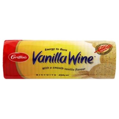 Griffins Wine Biscuits Vanilla pkt 250g