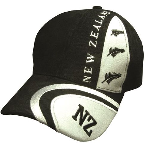 Cap New Zealand Silver Ferns Black & White