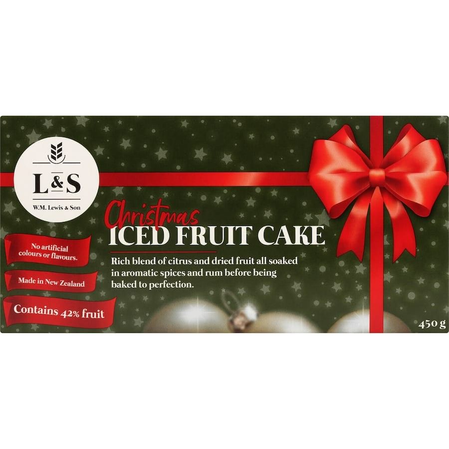 Rangiora Bakery Iced Christmas Cake 450g