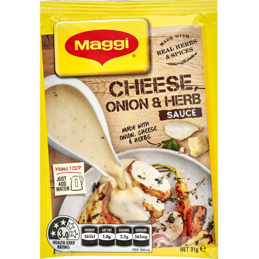 Maggi Sauce Cheese Onion and Herb 31g