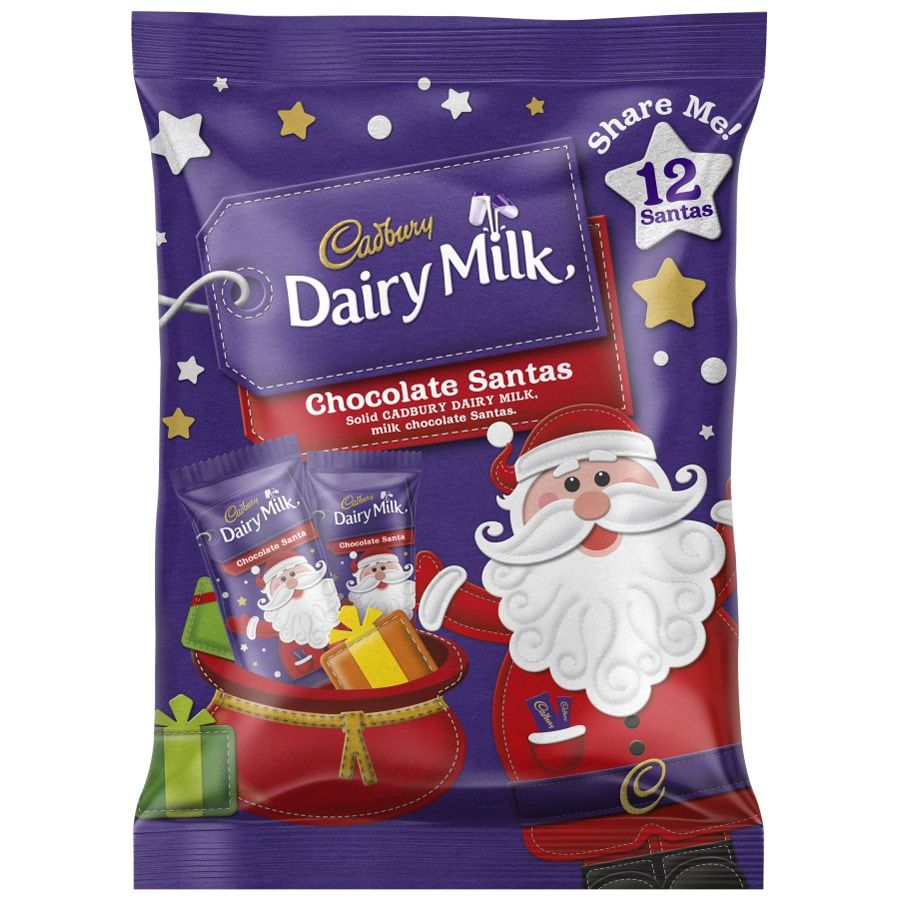 Cadbury Chocolates Mini Santas 144g 12pk