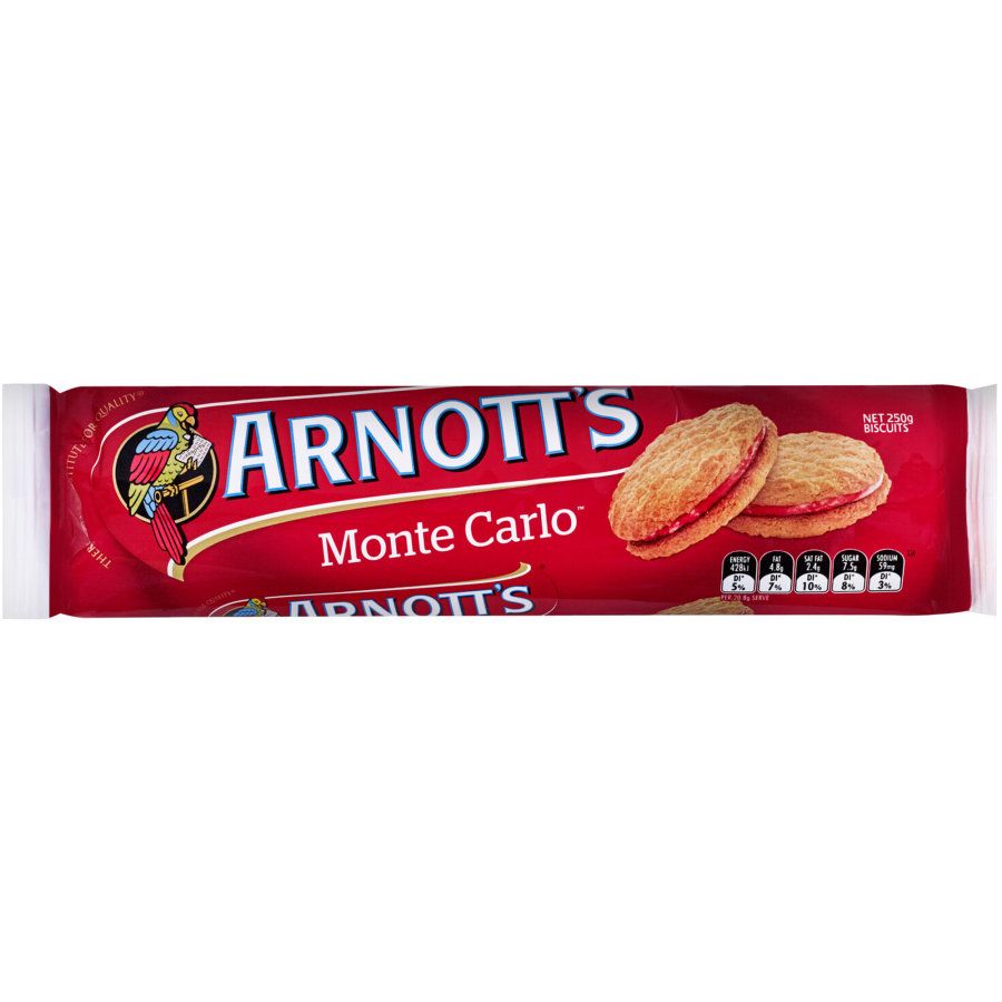 Arnotts Creme Filled Monte Carlo 250g