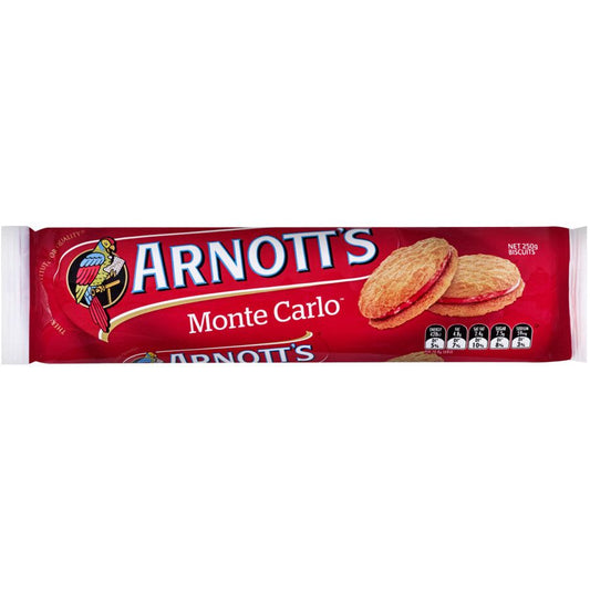 Arnotts Creme Filled Monte Carlo 250g